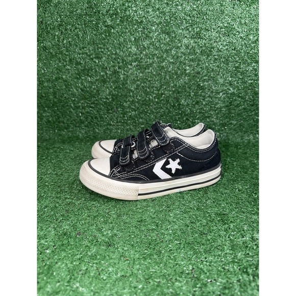 Converse Chuck Taylor All Star Shoes Toddler Kids Size 12 Black Low Top Canvas - Picture 4 of 9